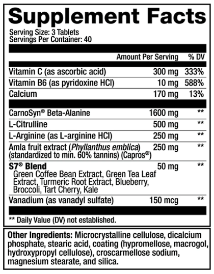 Sweat Ethic- Vaso’d Stim Free 120 Capsules