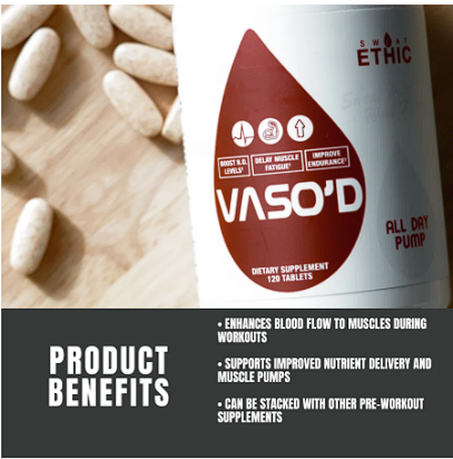 Sweat Ethic- Vaso’d Stim Free 120 Capsules