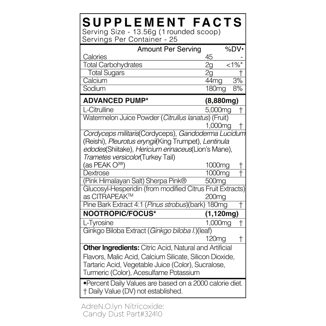 BlackMarketLabs- Adrenolyn NitricOxicide- Stim Free Pre - Krazy Muscle Nutrition Krazy Muscle Nutrition10130