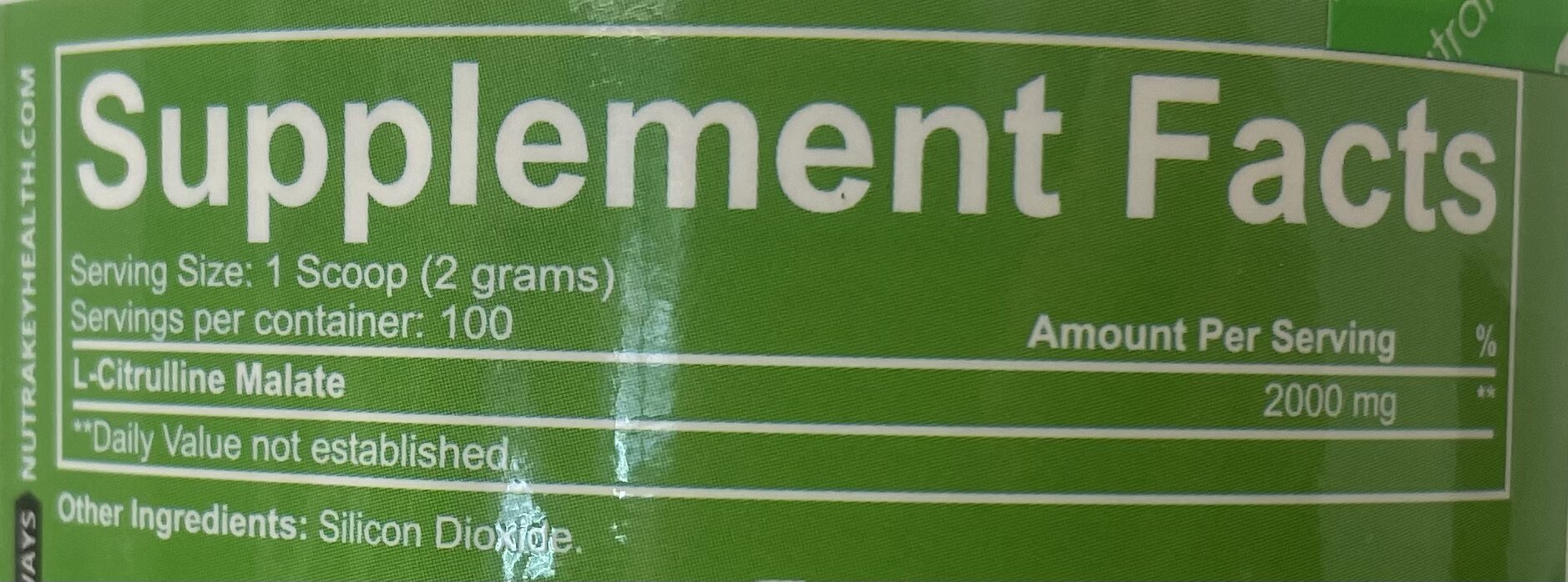 NutraKey- L-Citrulline 100 Servings - Krazy Muscle Nutrition vendor-unknownSQ5285058