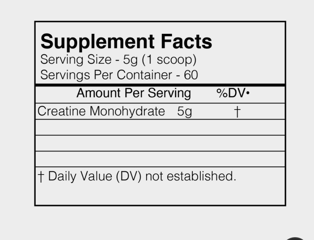 BlackMarket -Creatine- RAW