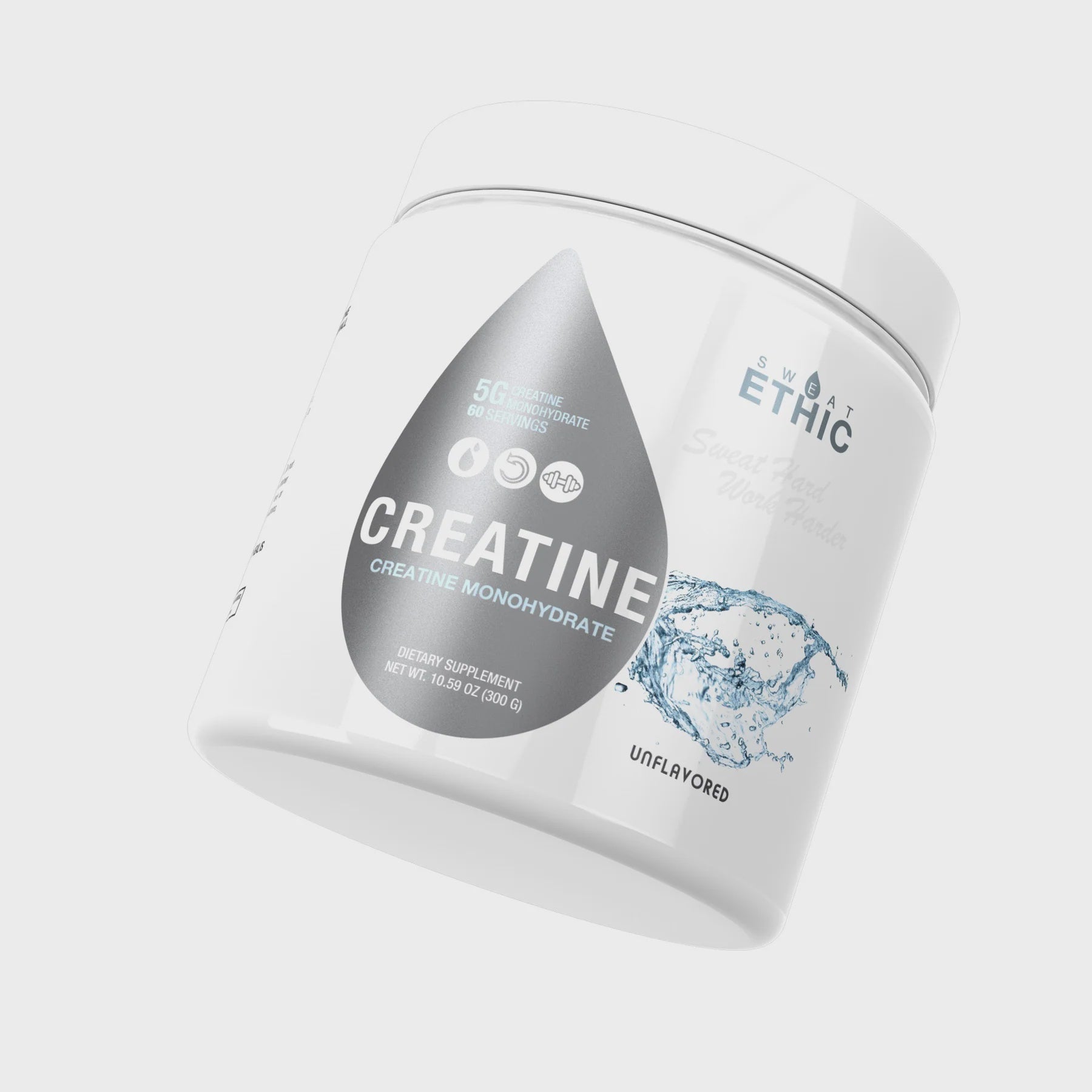 Creatine Monohydrate 300g 60 Serving - Sweat Ethic