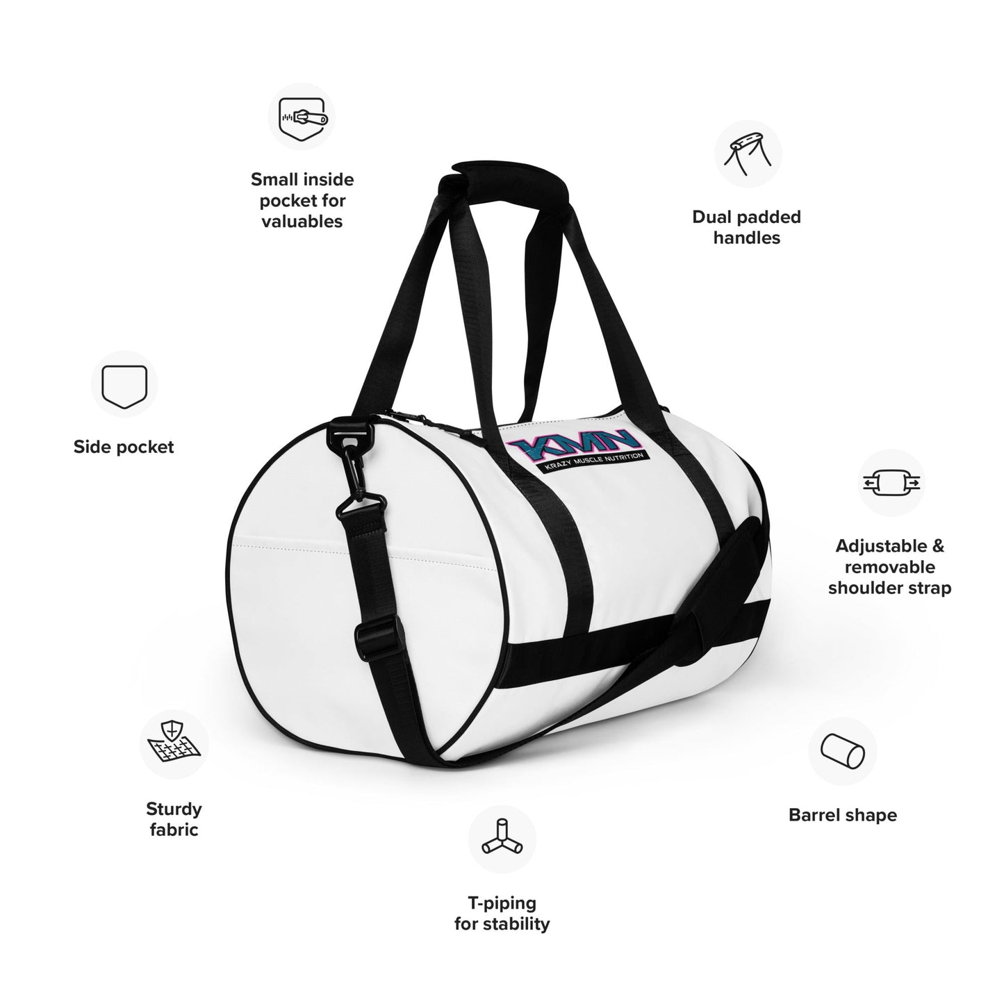 All-over print gym bag - Krazy Muscle Nutrition Krazy Muscle Nutrition1749078_15155