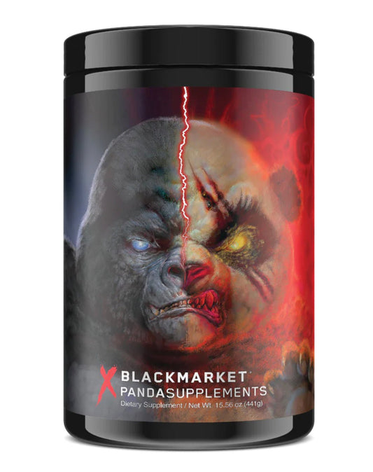 BlackMarket- Panda vs Gorilla PreWorkout - Krazy Muscle Nutrition Krazy Muscle Nutrition10153