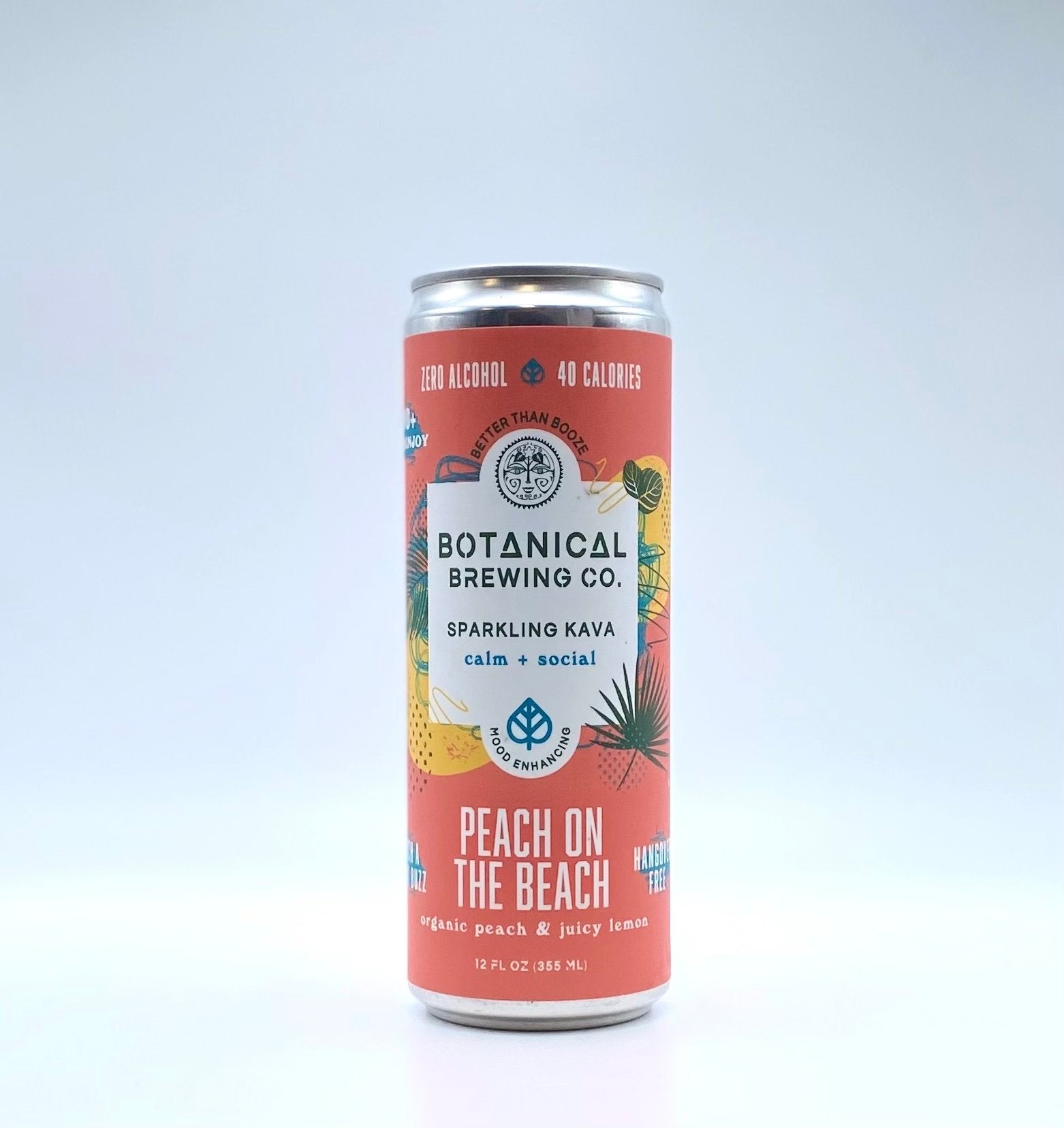 Botanical Brewing- Peach on the Beach Sparkling Kava - Krazy Muscle Nutrition vendor-unknownSQ2049109