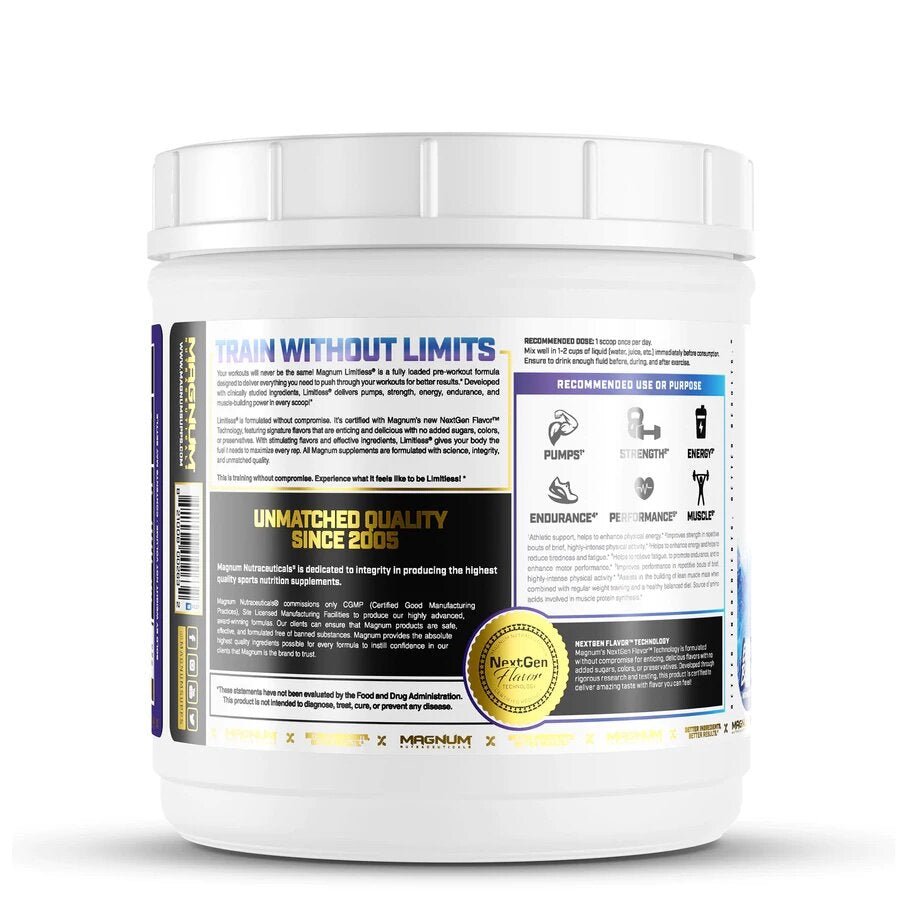 Magnum- Limitless-PreWorkout 40 Servings - Krazy Muscle Nutrition vendor-unknownSQ7221544