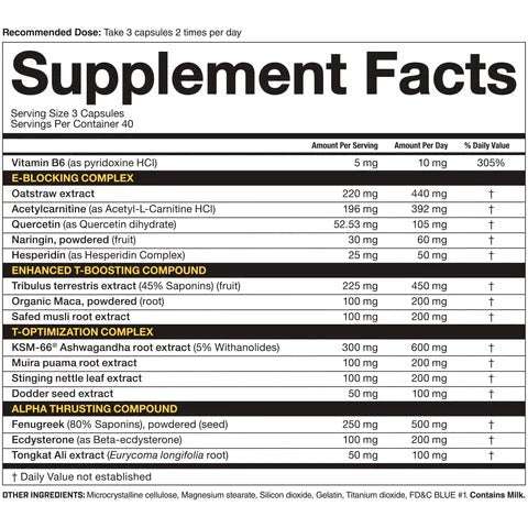 Magnum- Thrust- Alpha Enhanced 120 Capsules - Krazy Muscle Nutrition vendor-unknownSQ7997297