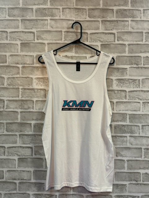 Mens KMN Tank - White - Krazy Muscle Nutrition Krazy Muscle Nutrition10435