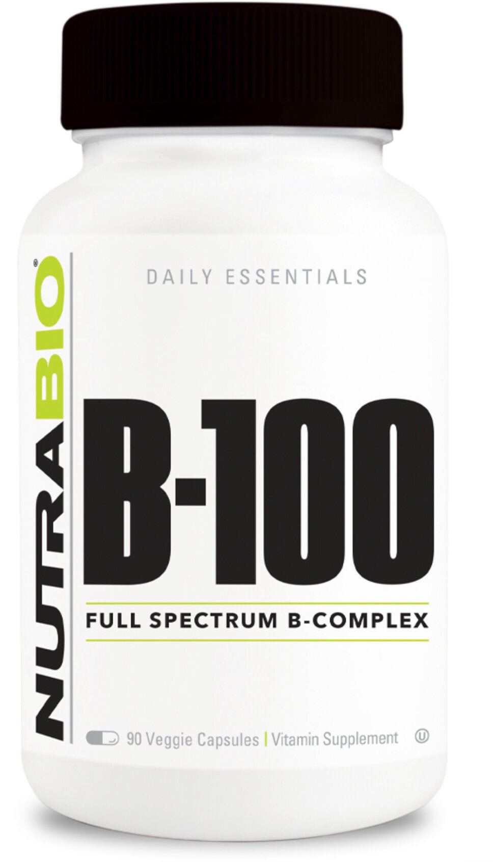 NutraBio- B-100 120 Veggie Capsules - Krazy Muscle Nutrition Not specifiedSQ5290560
