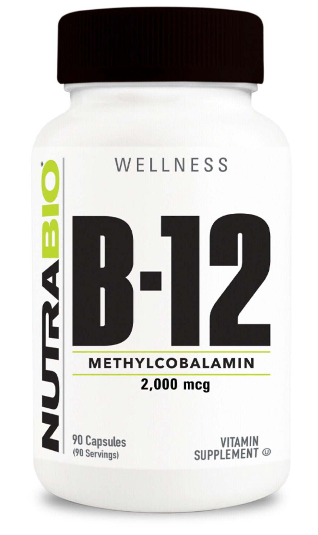 NutraBio- B-12 90 Veggie Capsules - Krazy Muscle Nutrition vendor-unknownSQ6200918