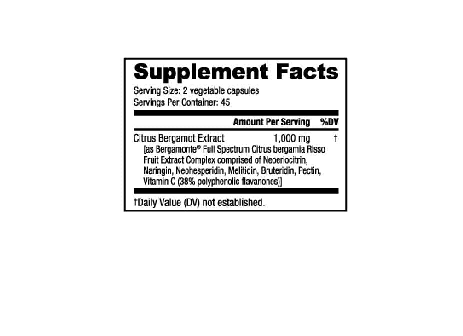 NutraBio- Citrus Bergamot 90 Capsules - Krazy Muscle Nutrition Not specifiedSQ5168674