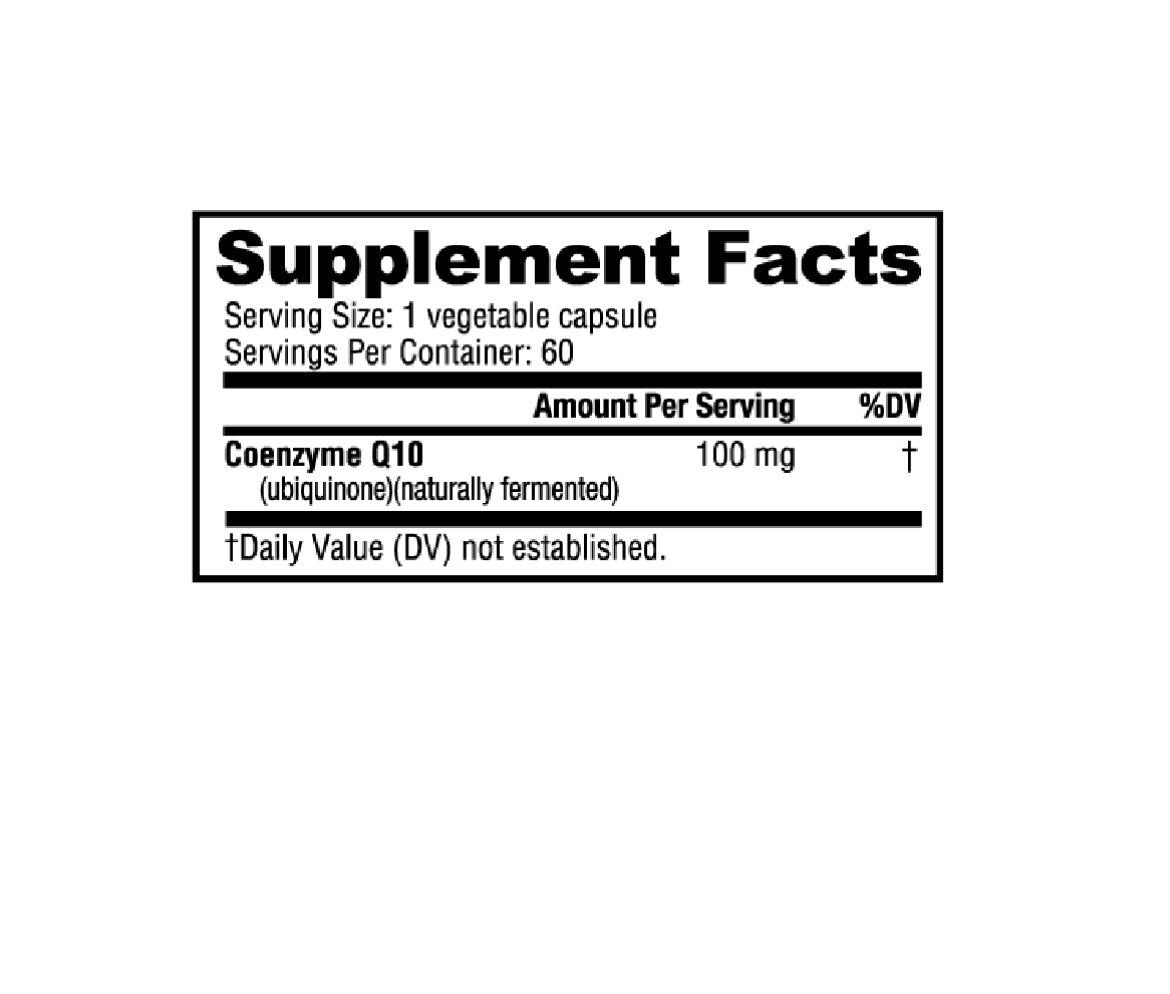 NutraBio- CoQ10 (100 mg) 60 Caps - Krazy Muscle Nutrition vendor-unknownSQ2364720