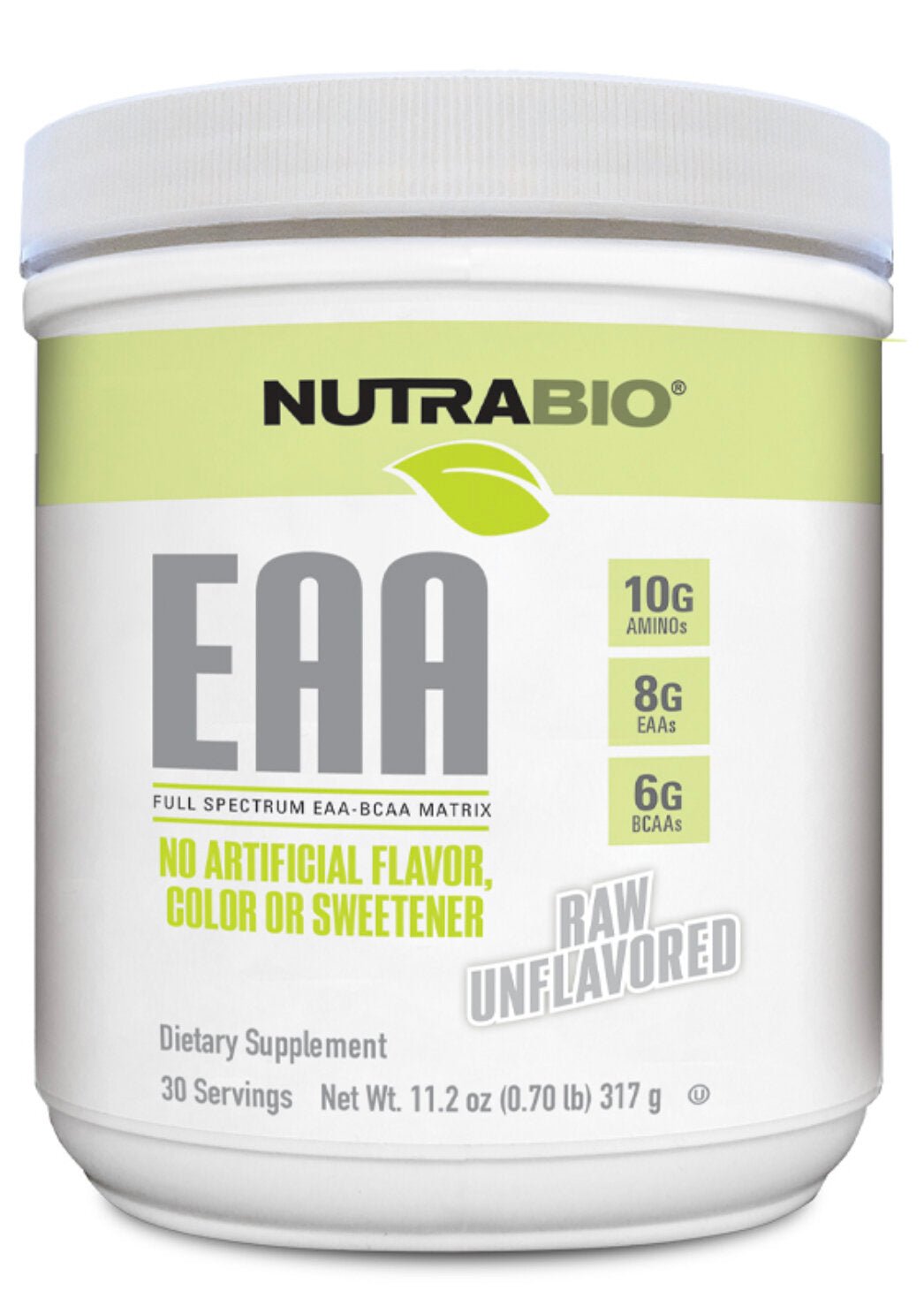 NutraBio- EAA Raw Unflavored 30 Servings - Krazy Muscle Nutrition Not specifiedSQ1144881