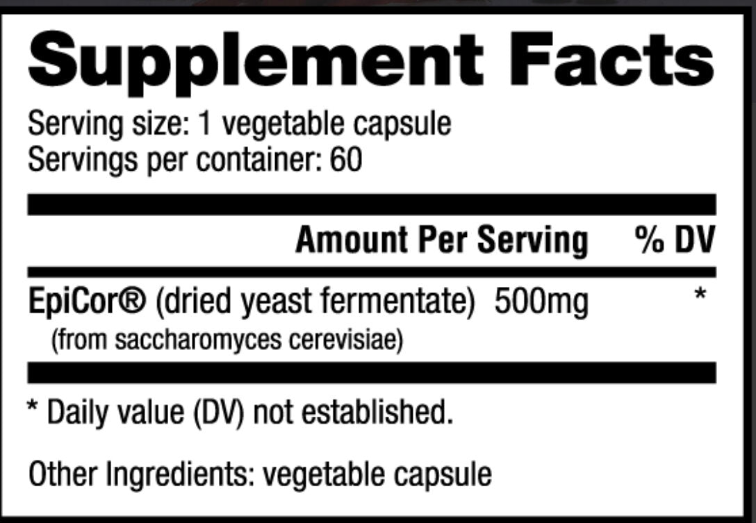 NutraBio- EpiCor Immune 60 Veggie Capsules - Krazy Muscle Nutrition Not specifiedSQ9222488