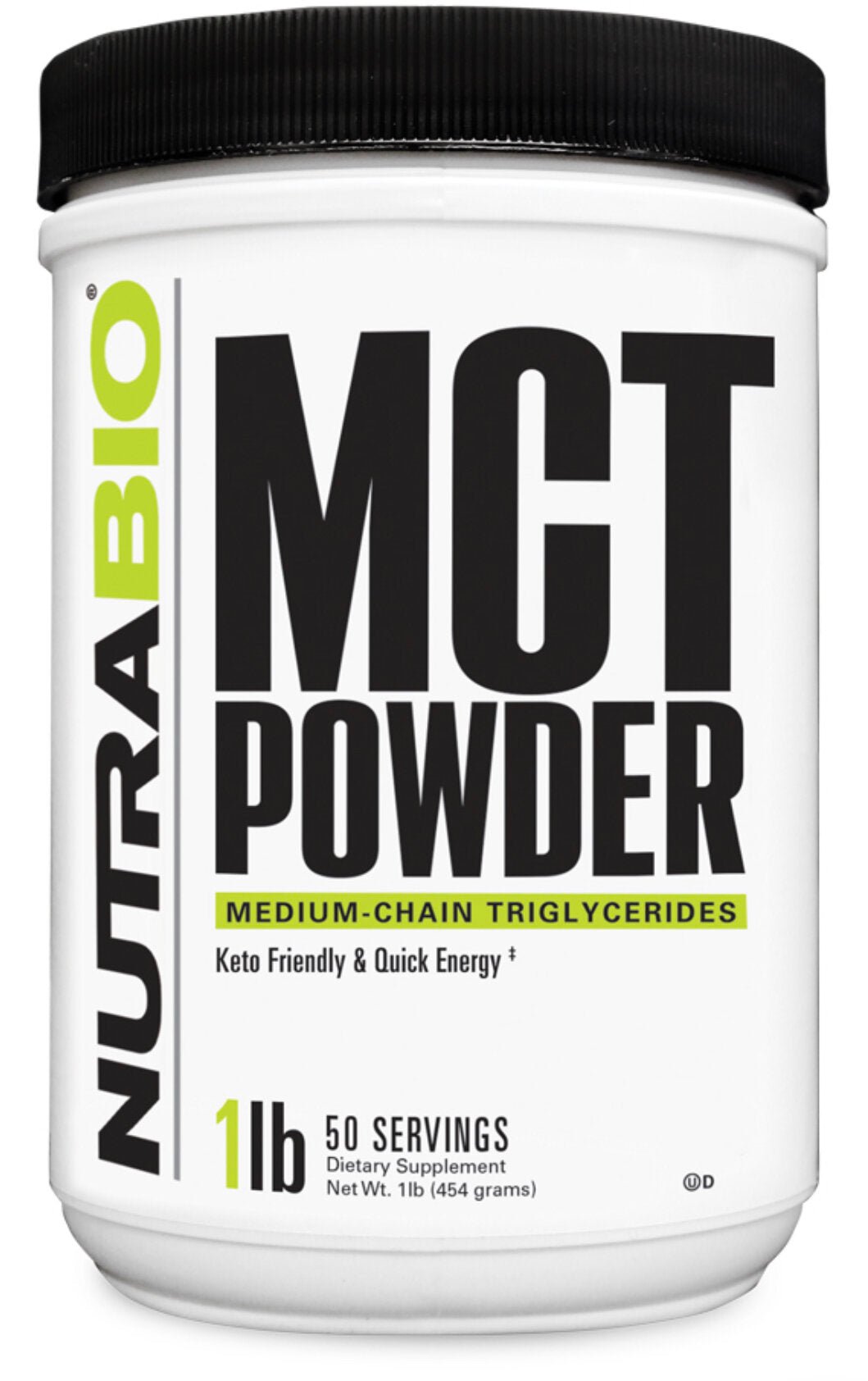 NutraBio- MCT Powder 1 lb 50 Servings - Krazy Muscle Nutrition Not specifiedSQ7630976
