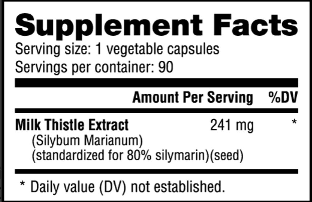 NutraBio- Milk Thistle European (241 mg) 90 Veggie Capsules - Krazy Muscle Nutrition vendor-unknownSQ8193223