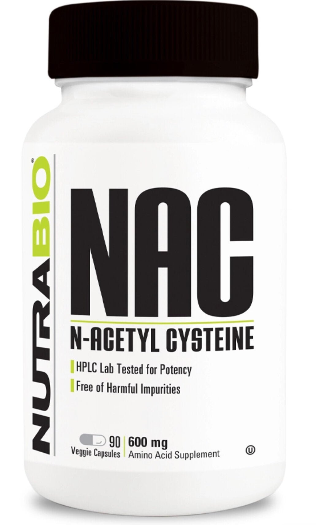 NutraBio- NAC (600mg) 90 Veggie Capsules - Krazy Muscle Nutrition vendor-unknownSQ5208654