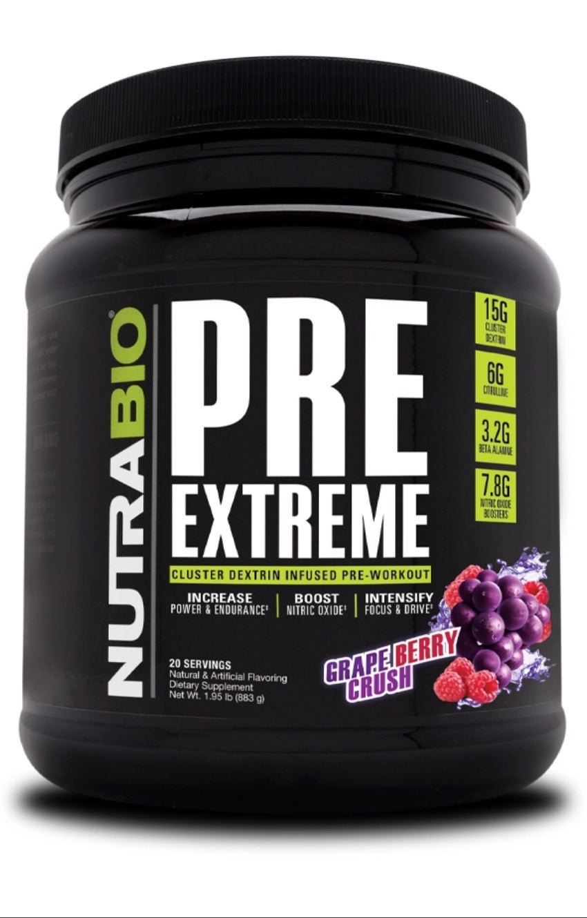 NutraBio- Pre Extreme 20 Servings - Krazy Muscle Nutrition Sport Life10174