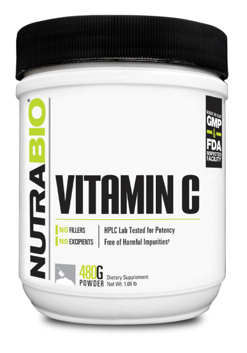 NutraBio- Vitamin C Powder 240/480 Grams - Krazy Muscle Nutrition Not specifiedSQ9490092