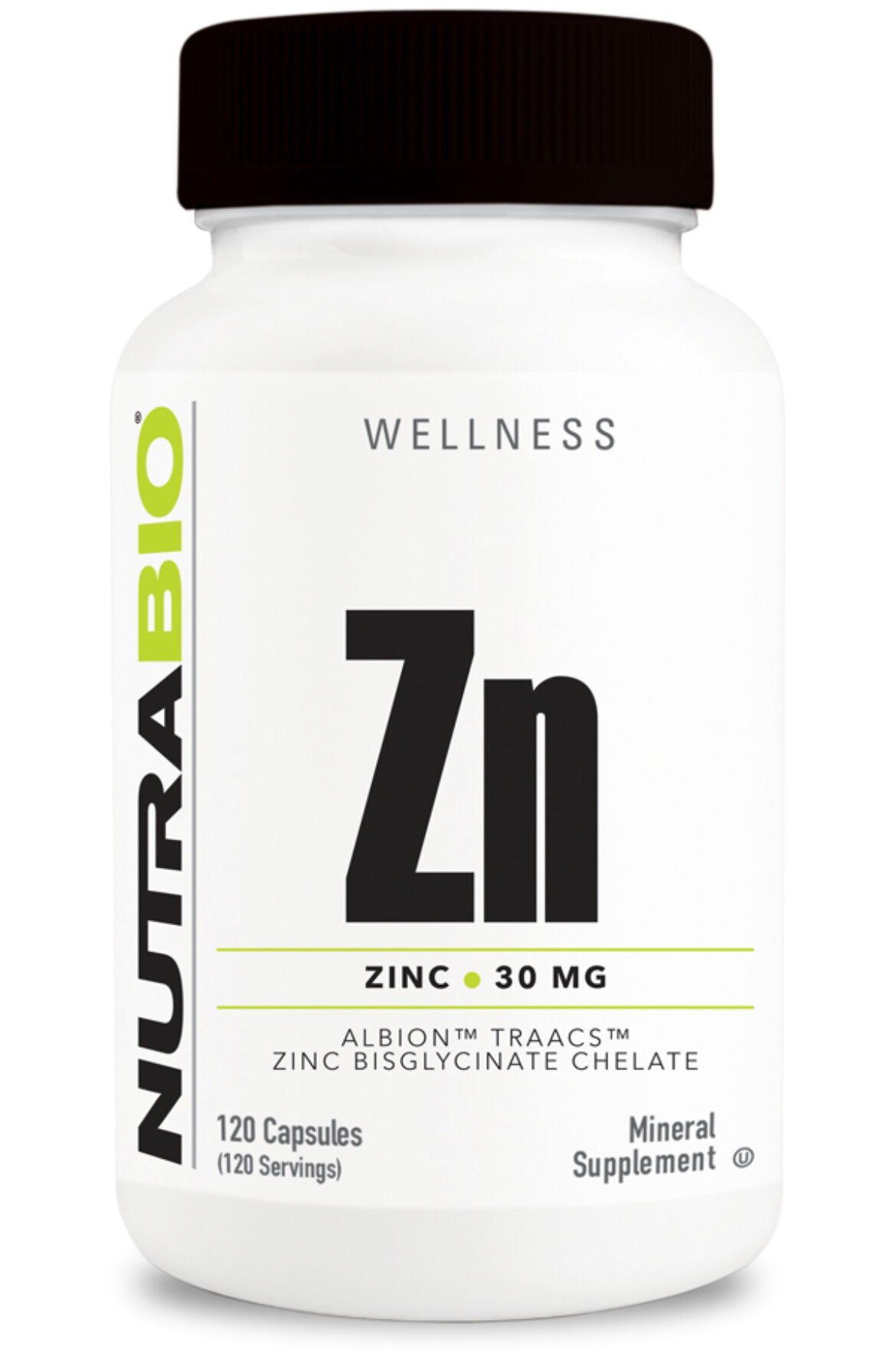NutraBio- Zinc (Zn) 120 Veggie Capsules - Krazy Muscle Nutrition Not specifiedSQ6625054