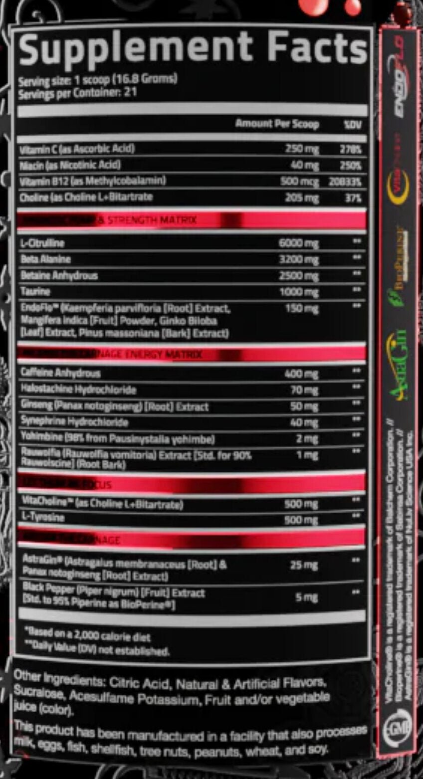 NutriFitt- Carnage- High Stim PreWorkout - Krazy Muscle Nutrition vendor-unknownSQ5974734