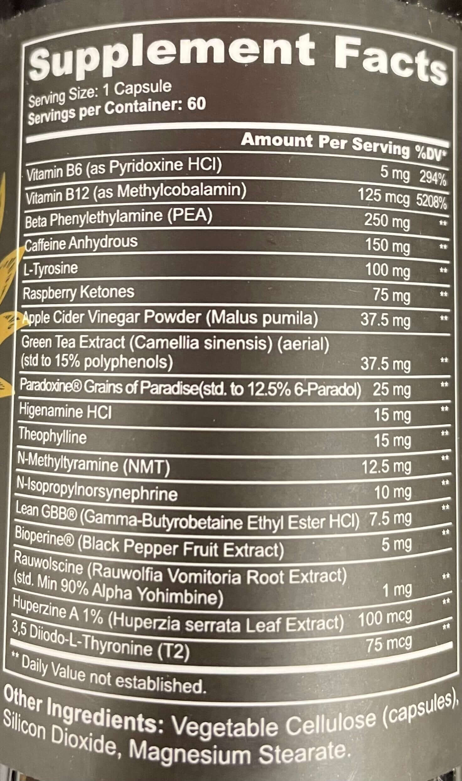PandaSupps- CUTS- Extreme Fat Burner 60 Capsules - Krazy Muscle Nutrition vendor-unknownSQ9933557
