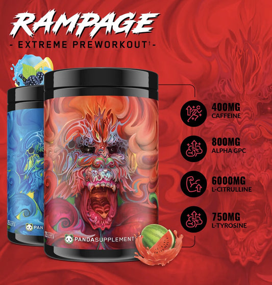 PandaSupps- Rampage- Extreme PreWorkout - Krazy Muscle Nutrition vendor-unknownSQ2078405