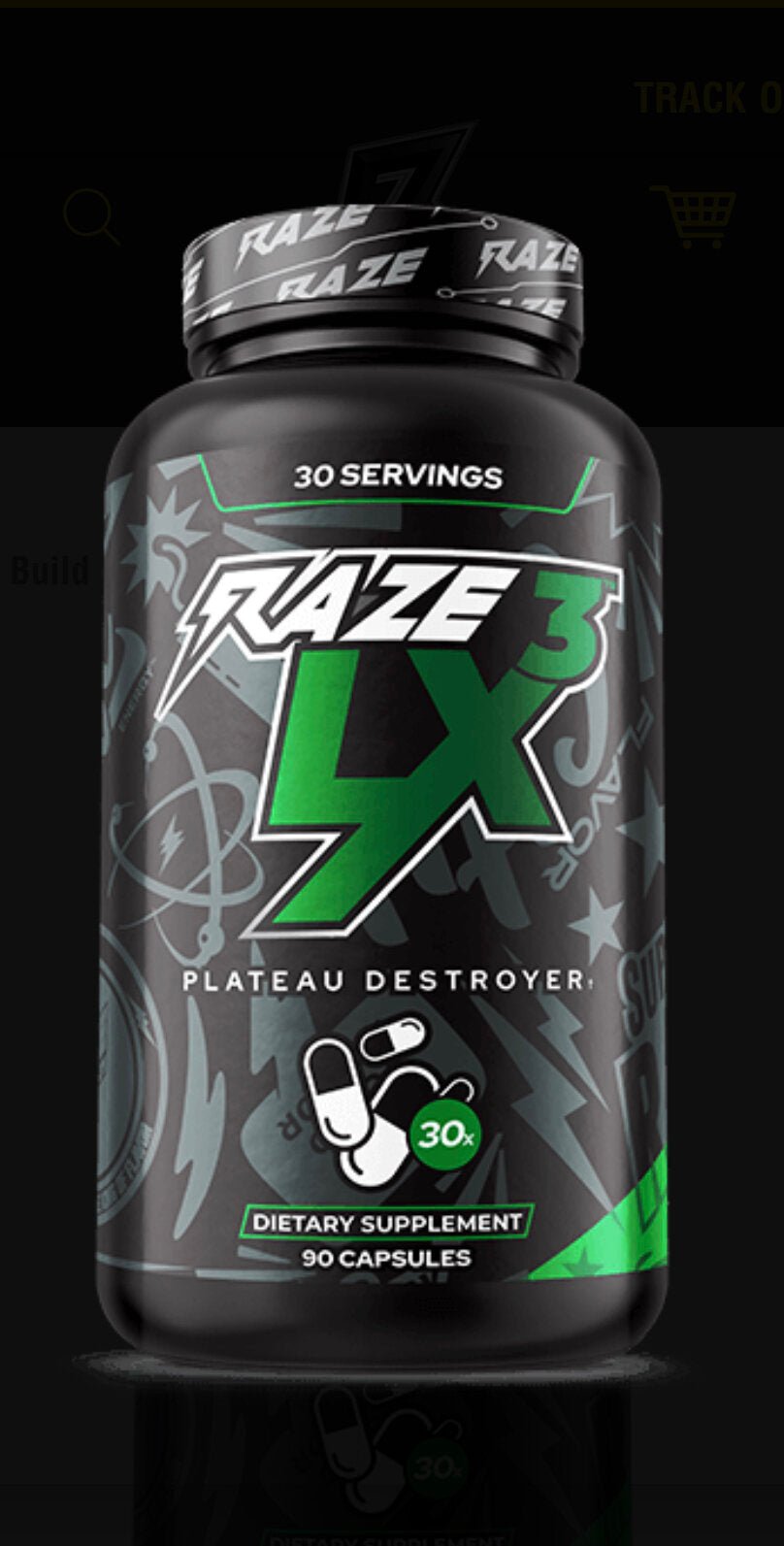 ReppSports- Raze LX3- Plateau Destroyer 90 Capsules - Krazy Muscle Nutrition vendor-unknownSQ7426853