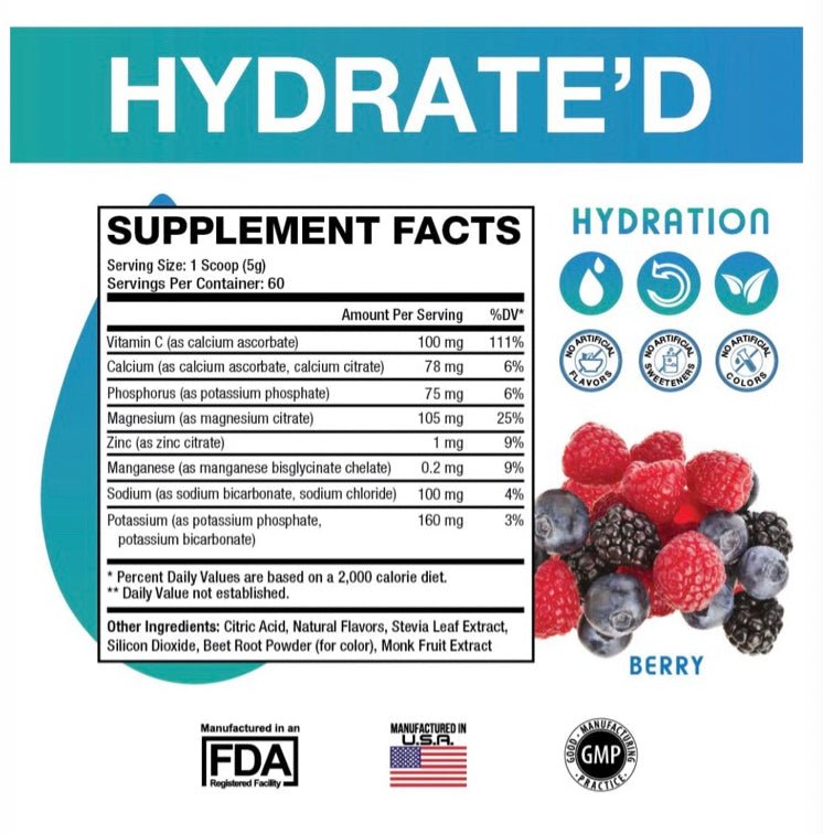 SweatEthic- Hydrate’d 60 Servings - Krazy Muscle Nutrition Not specified10169