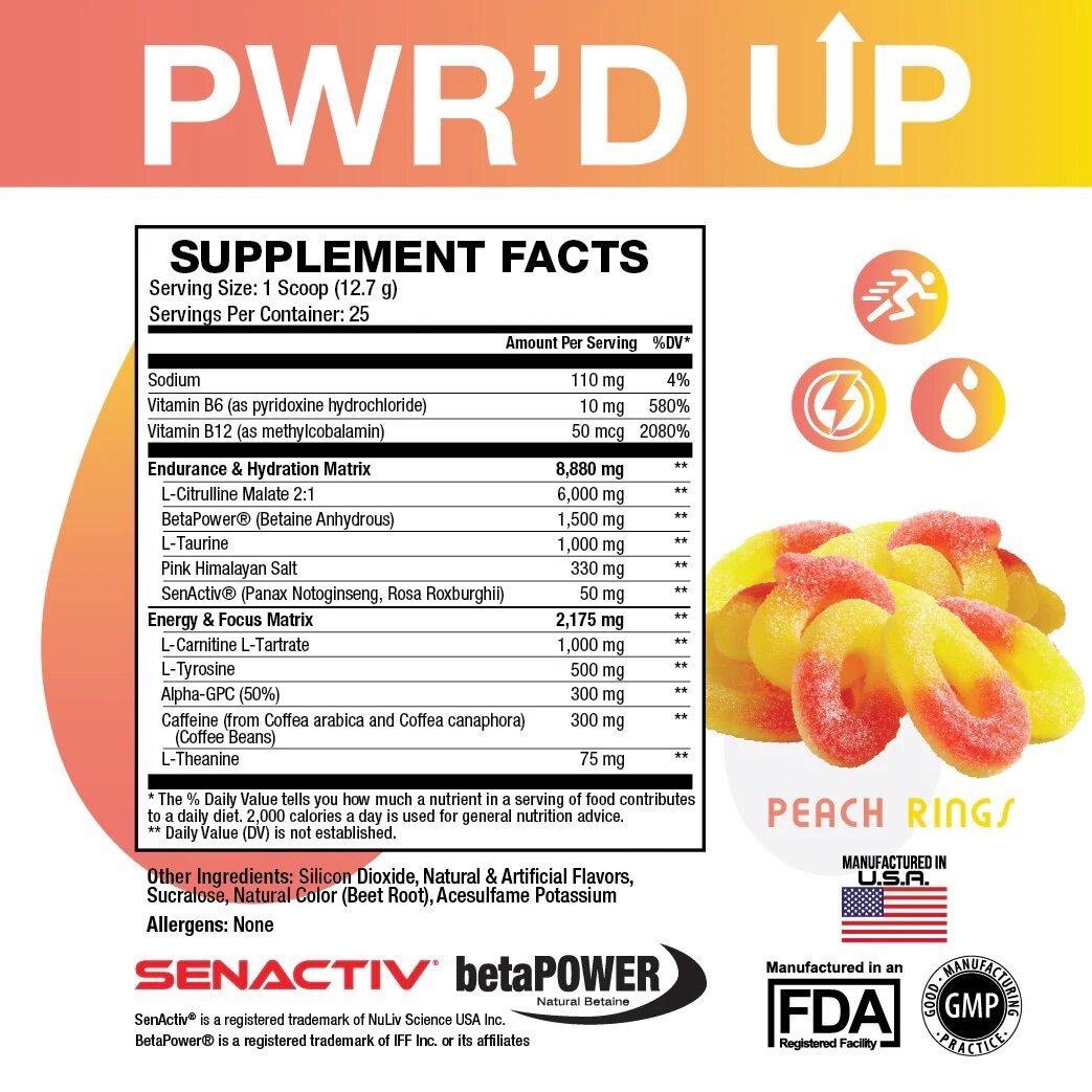SweatEthic- PWR’D UP PreWorkout - Krazy Muscle Nutrition vendor-unknown098643401735