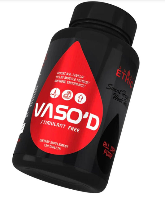 SweatEthic- Vaso’d Stim Free 120 Capsules - Krazy Muscle Nutrition vendor-unknownSQ8609488