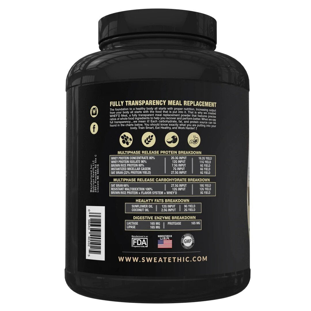 SweatEthic- Whey’d MEAL- Meal Replacement 24 Servings - Krazy Muscle Nutrition vendor-unknownSQ9125186-01
